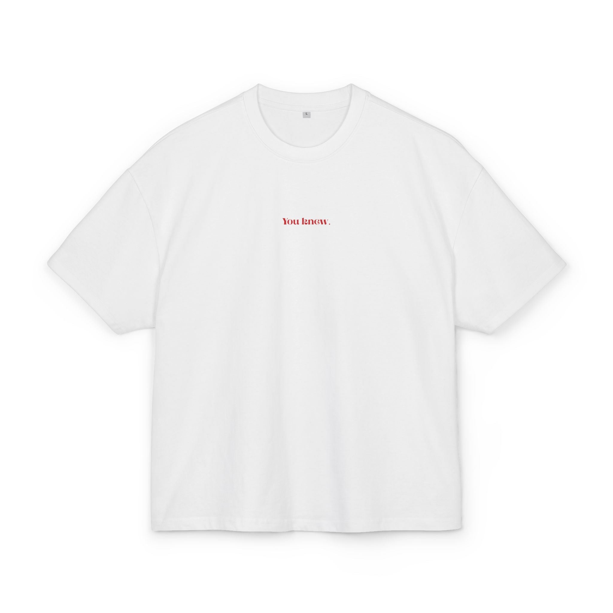 YOU KNEW, EMOTIONAL DAMAGE DEALER OVERSIZED T-SHIRT