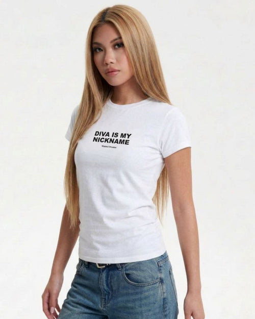 DIVA IS MY NICKNAME SEMI-FITTED T-SHIRT