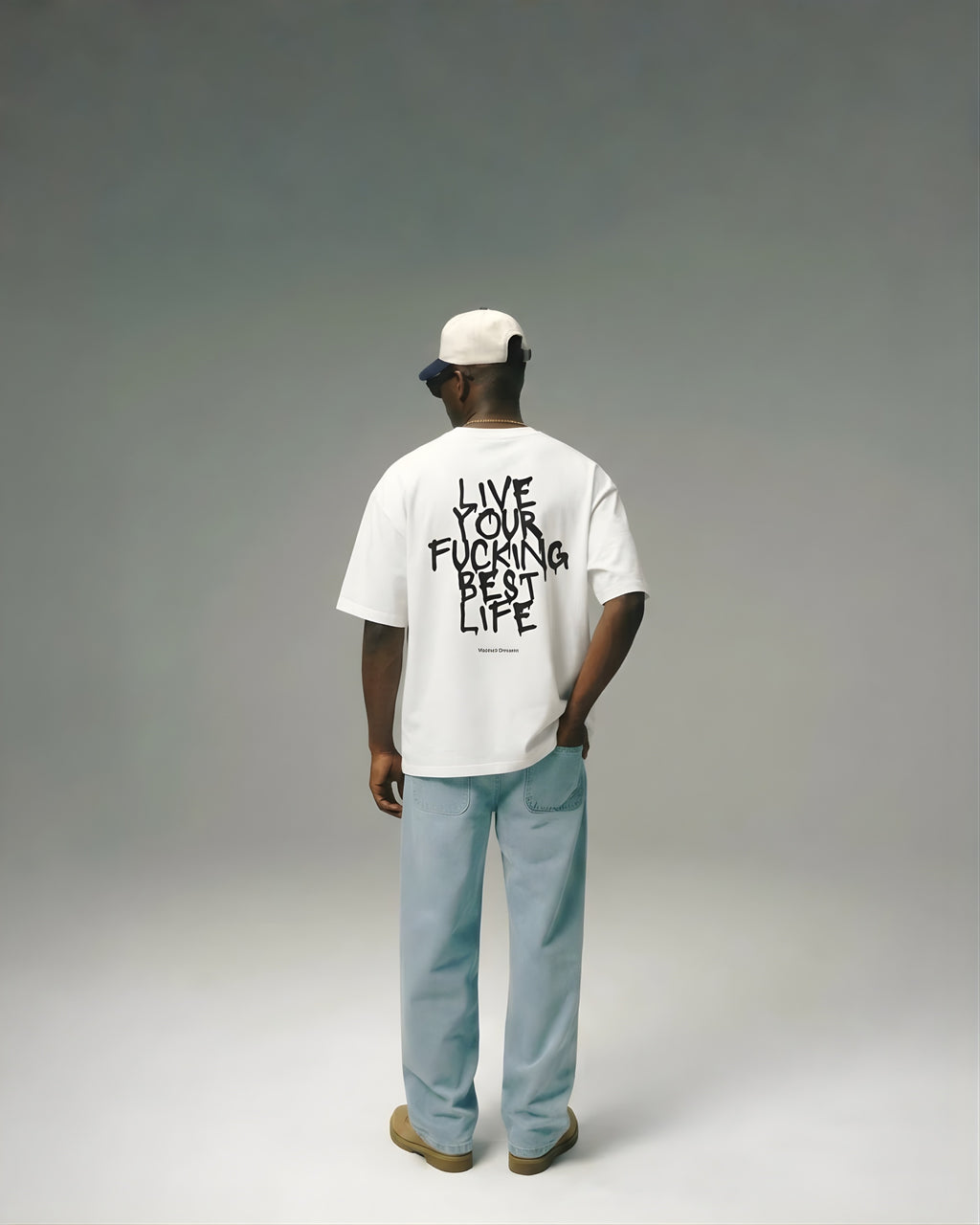 LIVE YOUR F*CKING BEST LIFE OVERSIZED T-SHIRT