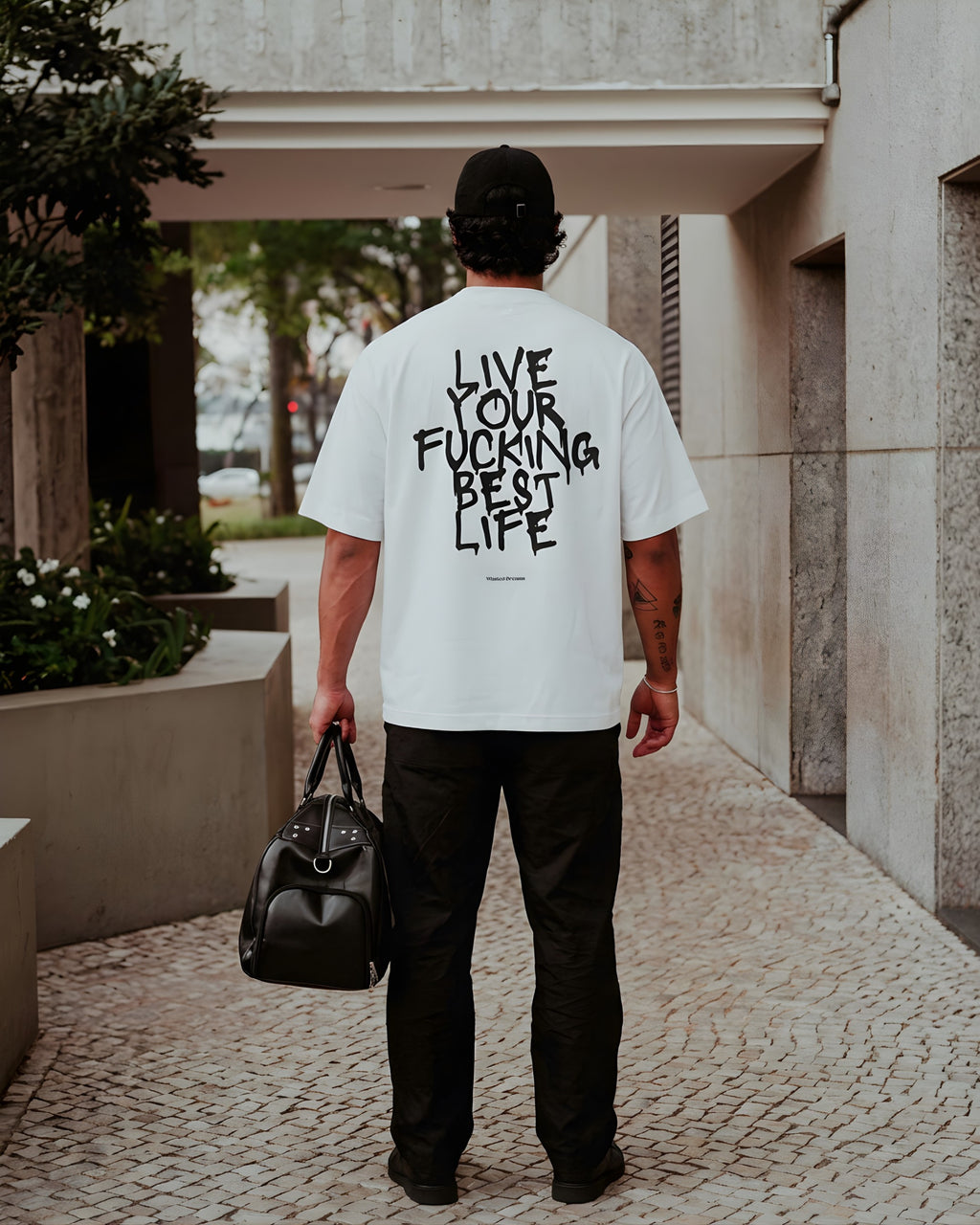 LIVE YOUR F*CKING BEST LIFE OVERSIZED T-SHIRT