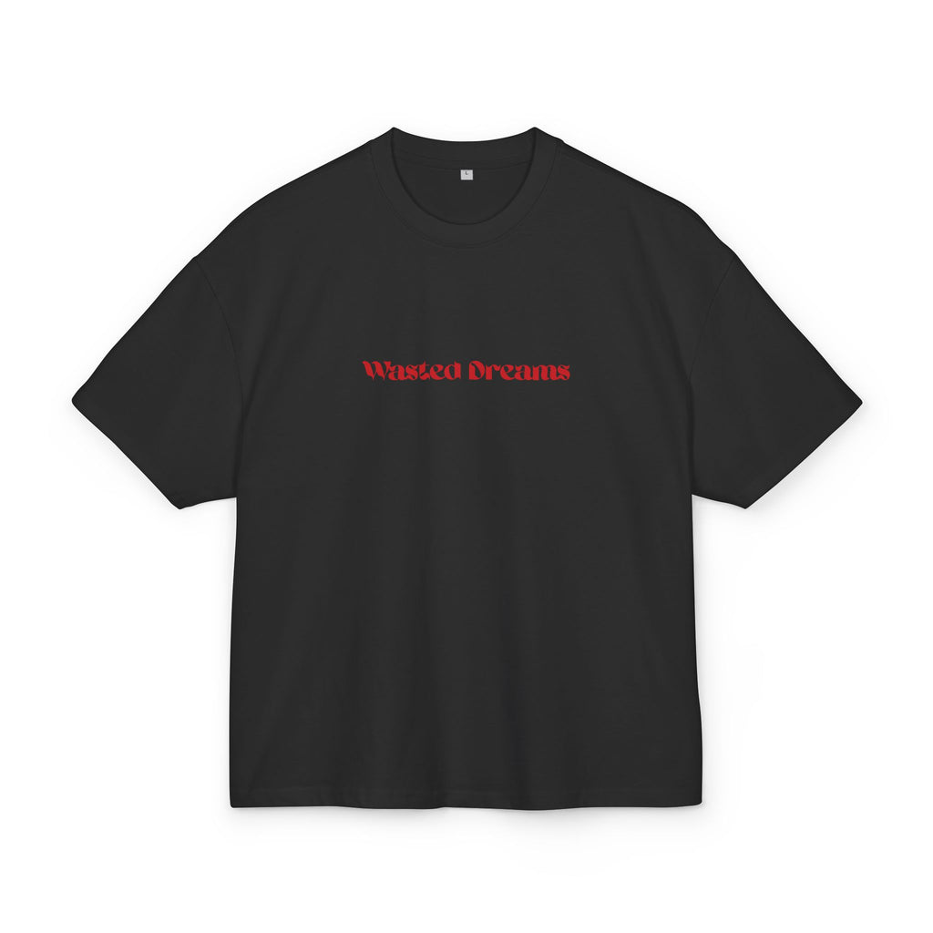 SORRY BUT I DON'T CARE BLACK OVERSIZED T-SHIRT WASTED DREAMS