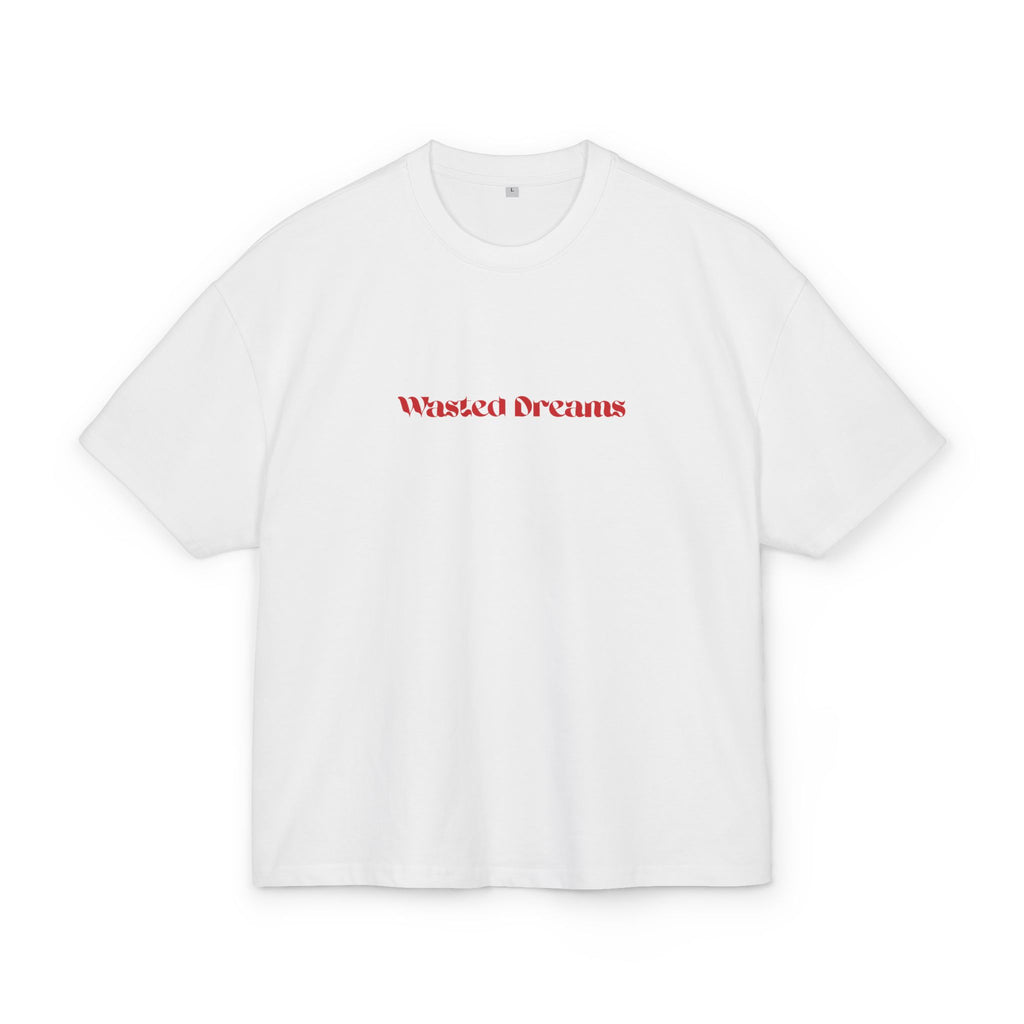 SORRY BUT I DON'T CARE WHITE OVERSIZED T-SHIRT WASTED DREAMS